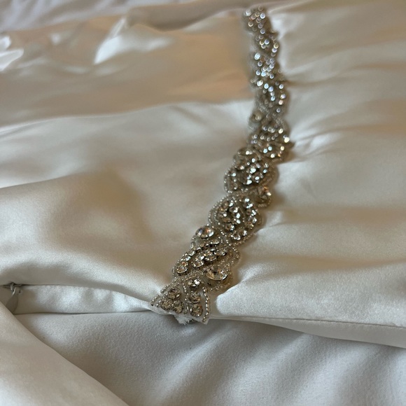 Wolf & Badger Mione Mini Silk Dress With Diamond Detail - NEVER WORN, BNWT - Picture 6 of 6